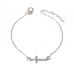 Pulsera de plata 925 con cruz de circonitas de la colección de joyas de plata para mujer The Essentials TEP54001