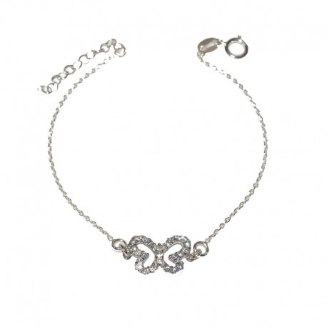 Pulsera de plata 925 con mariposa de  circonitas de la colección de joyas de plata para mujer The Essentials  TEP5400