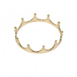 Anillo de plata chapado en oro corona The Essentials para la joyería online PlataScarlata TEO51004